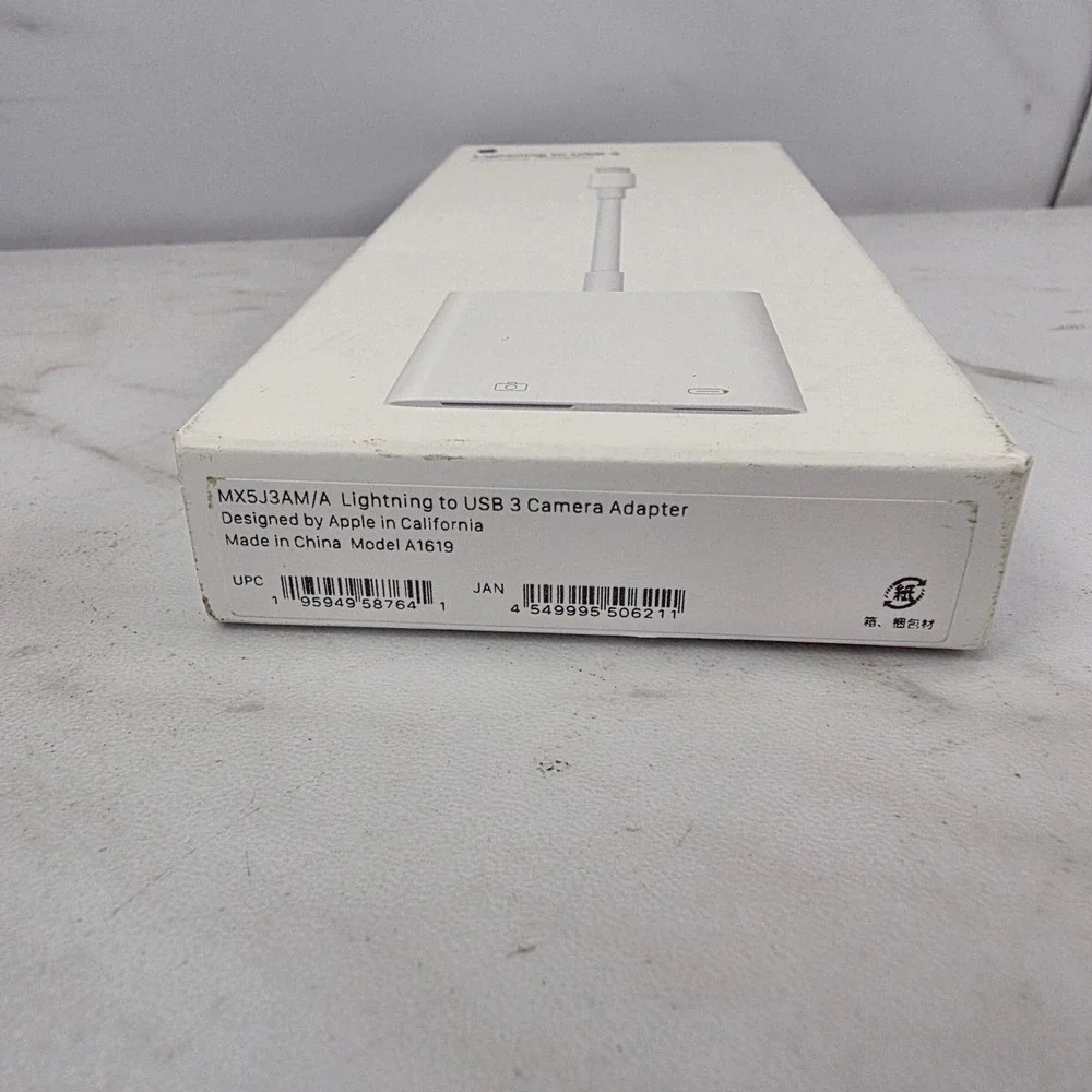 Apple Lightning to USB 3 Camera Adapter -‎ MX5J3AM/A - A1619 New/Sealed
